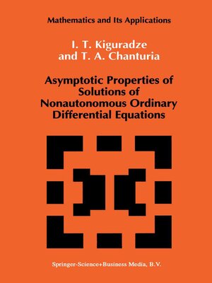 cover image of Asymptotic Properties of Solutions of Nonautonomous Ordinary Differential Equations